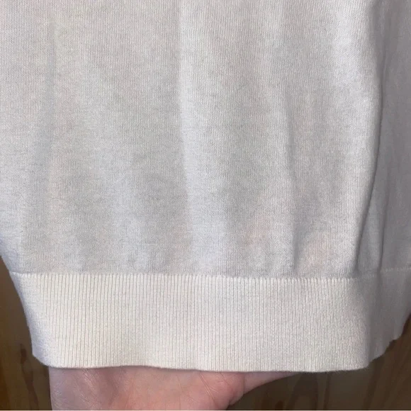 Lauren Ralph Lauren White Lace Trim Sleeveless Top Size Medium - Picture 6 of 9